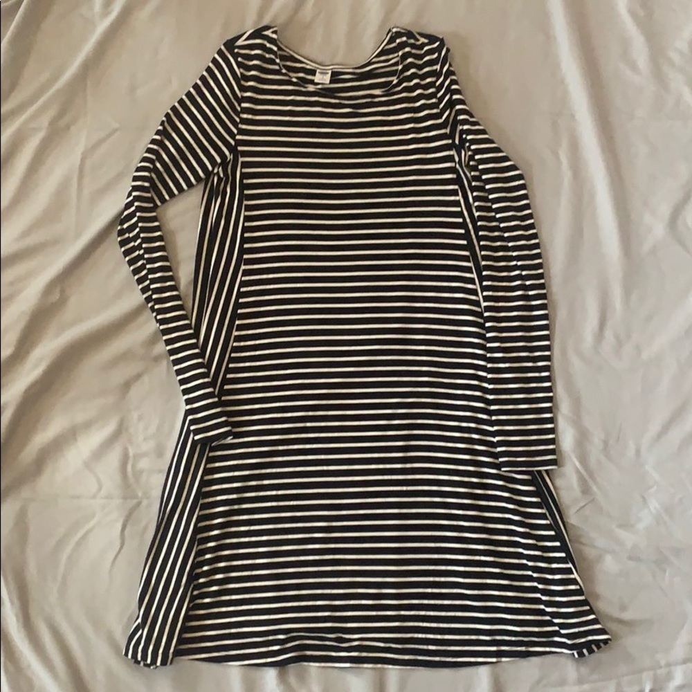 Striped Long Sleeve Dress